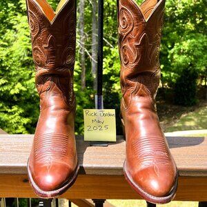[SOLD] Lucchese Classics Chocolate Oil Calfskin, Corded Goat Shafts, size 11D
